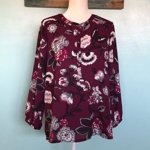 NWT Loft Outlet Floral Top - LP